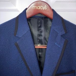 Kenneth Cole Mens Dinner Jacket- 38S -Midnight Navy Blue